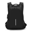 ZHANAO creative backpack mens computer bag usb bag new password lock anti-theft bag