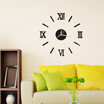 3D DIY Wall Clock Home Modern Decoration Crystal Mirror Vinyl Art Sticker Decals