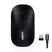 AJAZZ I18 Wireless Mouse Monarch Black Rechargeable Wireless Mouse Silent Lithium Battery 24G Boys&Girls Computer Office N