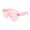 SHAUNA 2018 Spring Summer Oversize Candy Colors Women Heart Sharp Sunglasses Fashion Rimless Men Clear Red Lens Glasses UV400