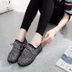 Brand Womens shoes 2018 Spring And Autumn Lovers Shoes Breathable Cloth Weaving Flat Shoes Slip Coconut Casual Shoes For Women