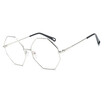 SHAUNA Oversize Women Square Metal Glasses Frame Fashion Men Anti-Blue Rays Clear Lens Glasses