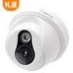 Lijia LJ-NB202 HD 2 million pixel network surveillance camera 1080P HD picture quality camera infrared night vision 30 meters monitor engineering probe hemisphere double lamp 4mm