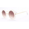 SHAUNA Oversize Faceted Frame Women Round Sunglasses Popular Ladies Gradient Lens Shades UV400