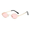 SHAUNA Trending Women Small Oval Sunglasses Candy Colors Fashion Men Clear Red Lens Shades UV400