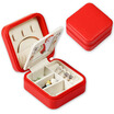 yuppie leather portable jewelry box jewelry box wooden velvet with lock portable mirror ring earrings necklace gift small jewelry