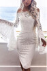 Lace Off the Shoulder Flare Long Dress Summer Sleeves Bodycon Mini Dress