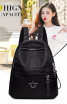 2018 Casual Women Backpack Female PU Leather Woman Backpacks Black Bagpack Bags For teenager Girls Young Lady Travel back packs