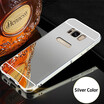 For Samsung Note 8 S8 S9 Mirror Plating Aluminum Bumper Acrylic PC Case For Samsung Galaxy S8 S9 Plus Luxury Back Cover Coque