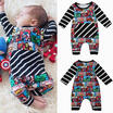 Newborn Infant Baby Kid Boy Outfit Clothes Superhero Romper Jumpsuit Bodysuit US