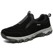 Autumn Winter Shoes Man Breathable Comfortable Casual Shoes Men Big Size Flock Slip On Sneakers Fashion Safety Work Shoes