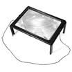 4 Luces LED Escritorio Plegable A4 Página Completa Lectura Grande Lupas Manos Libres 3X para Lectura Ultrafina Lupa de Manos de Página Completa