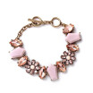 Aiyaya Elegant Fashion Jewelry Pink Crystal Sapphire Flower Waterdrop Chain&Link Bracelets