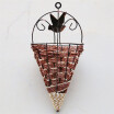 Natural Wicker Flower Basket Wall Hanging Pot Planter Rattan Vase Basket Decor