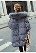 Live raccoon big fur collar down jacket female winter 2018 new Korean bat sleeve long hooded thick coat