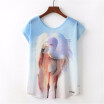 Summer Women T Shirt lovely Harajuku Kawaii Cute Style Letter Print T-shirt