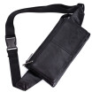 Men Multipurpose Leather Waist Bag Fanny Pack Retro Unisex Women Hip Pouch Bum Belt Bags for Outdoor Sport Running Hiking Cycling