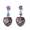 Aiyaya Fashion Jewelry Copper Plated Multicolor Heart High Quality Cubic Zircon Drop Earrings