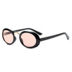 SHAUNA Metal Bridge Popular Women Small Oval Sunglasses Fashion Men Tinted Lens Glasses UV400