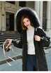 Live raccoon big fur collar down jacket female winter 2018 new Korean bat sleeve long hooded thick coat