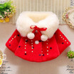 Christmas Baby Child Clothing Girl Infant Winter Warm Coat Cloak Jacket Wool Blends Thick Warm Clothes Down Outerwear & Coats