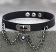 Fashion Leather Necklace Europe&America Punk Original Su Heart Lock Leather Collar Neck Band
