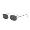 SHAUNA Classic Women Small Rectangle Sunglasses Summer Styles Popular Men Clear Red Lens Shades UV400