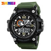 SKMEI Sports Watch For Men Fashion Multifunctional Chronograph Digital Quartz Watch with Double Display