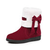 Womens Winter Snow Boots Woman Platform Ankle Boot Red Warm Cotton Down Shoes Womens Winter Snow Boots Female Winter
