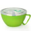 Jingdong Supermarket US kitchen maxcook 304 stainless steel instant noodles bowl 900ml double insulated green MCWA-018 leakproof with a cover