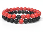 new fashion 2PcsSet Couples Distance Bracelet Classic Natural Stone White&Black multicolor Beaded Bracelets for Men Women Bes