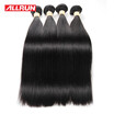 Allrun Brazilian Virgin Hair Straight 4 Bundles Brazilian Hair Bundles 100gpc Human Hair Extensions Brazilian Straight Hair