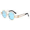 SHAUNA New Hollow Out Metal Legs Classic Punk Style Women Round Sunglasses Fashion Men Red Tinted Lens Shades UV400