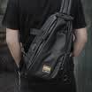 Teemzone mens chest bag multi-function waterproof Messenger bag sports&leisure shoulder bag trend pockets
