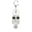 Crystal Piercing Owl Charms Twinkle Night Owls Phone Case Straps Shining Rhinestones Keychain Glittered Diamonds Pendant Jewelery