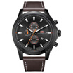 Romacci MINI FOCUS Fashion Genuine Leather Men Sport Watch 3ATM Water-resistant Quartz Luminous Wristwatch Man Relogio Musculino C