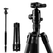 WEIFENG WF-C6611 travel portable tripodblack