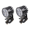 Motorcycle LED Headlight 2Pcs 12V 20W Motorbike 4led Auxiliary Work Light Alloy Material Wear-resistant Fog Lamp Car Headlamp