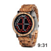 BOBO BIRD wooden quartz pointer watch P13