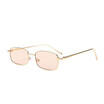 SHAUNA Classic Women Small Rectangle Sunglasses Summer Styles Popular Men Clear Red Lens Shades UV400