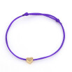 new fashion Gold Color Heart Bracelet Silver Handmade Jewelry Multicolor Rope Adjustable String Lucky Bracelet For Women Children