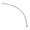 MEJUE Z-4404 stainless steel wire braided water hose four-point interface hot&cold water inlet&outlet pipe double-headed tube a loaded 80cm