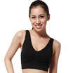 Antarctic Nanjiren sports bra women&39s no trace micro-gather girls vest-style bra yoga running bra black M