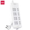 Deli deli New national standard 8 3 m total control switch integrated copper strip socket strip patch panel patch panel row plug tow board 33613-03