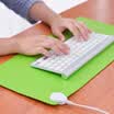 Brata creative home warm table mat desk heating pad large heating mouse pad student mat gift gift green 6036cm