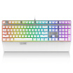 Rapo V720 RGB full color backlight game mechanical keyboard game keyboard backlit keyboard computer keyboard notebook keyboard white green axis