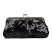 Fawziya Kiss Lock Sequin Clutch Purses For Women Evening Bags And Clutches