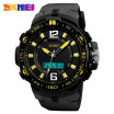 SKMEI big dial For men sport watch Waterproof Chronograph Clear alarm clock Watch with double scoreboard Relogio Masculino 1273