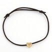 new fashion Gold Color Heart Bracelet Silver Handmade Jewelry Multicolor Rope Adjustable String Lucky Bracelet For Women Children