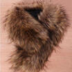 Womens Fluffy Winter Faux Fur Collar Scarf Scarves Shawl Wrap Stole Pelage NEW